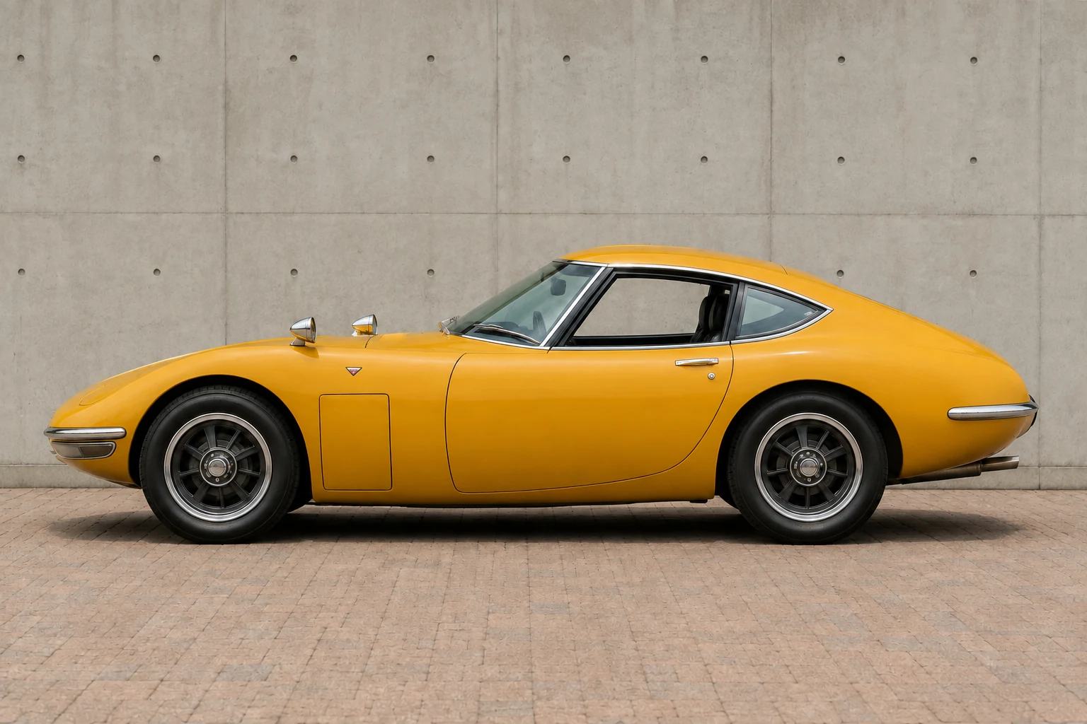 Низкий профиль Toyota 2000GT с длинным капотом