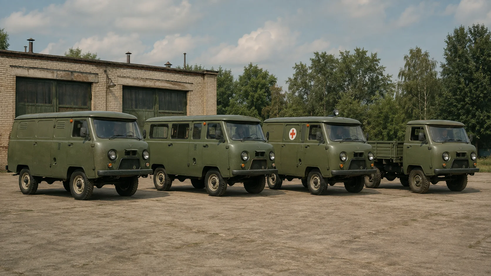 Основные модификации УАЗ-452