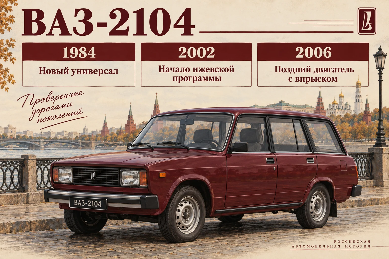 ВАЗ-2104: история универсала, годы выпуска, дизель и редкие версии: редакционная иллюстрация истории и особенностей модели
