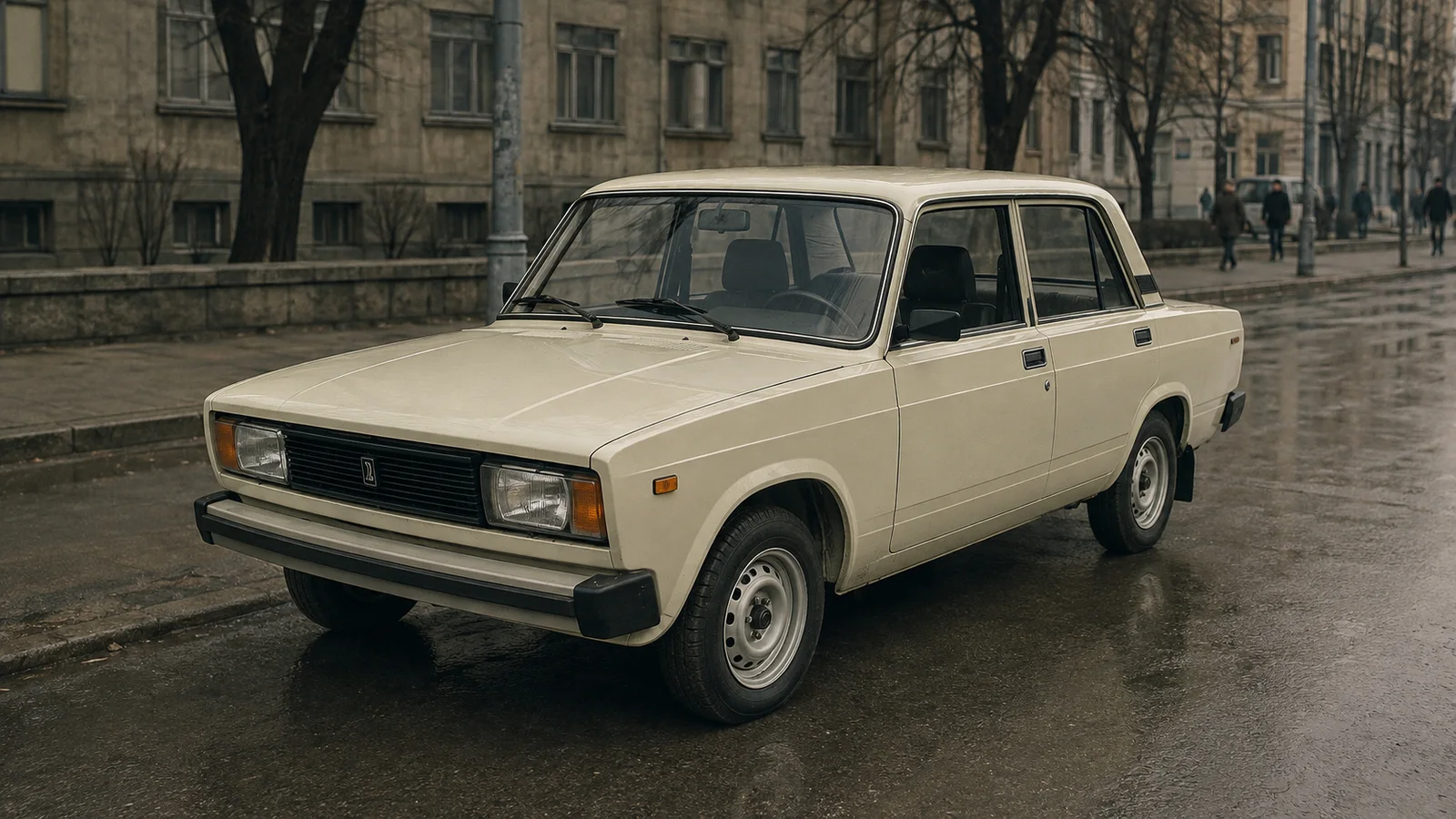 Ранний ВАЗ-2105 в редакционной иллюстрации