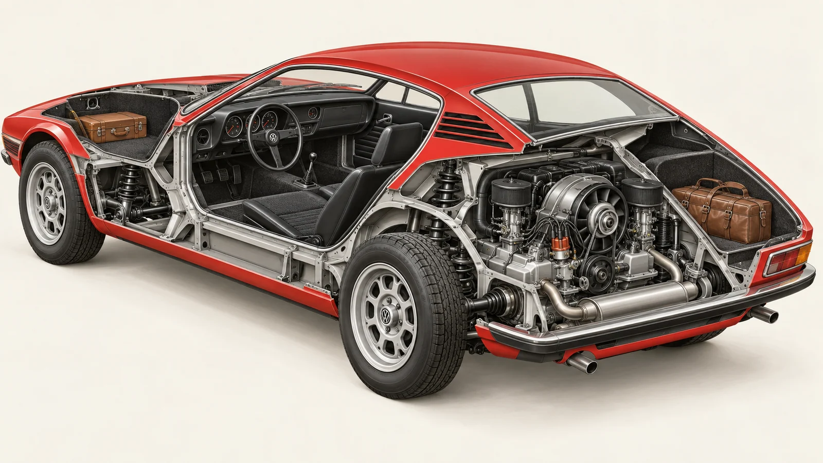 Задний двигатель Volkswagen SP2