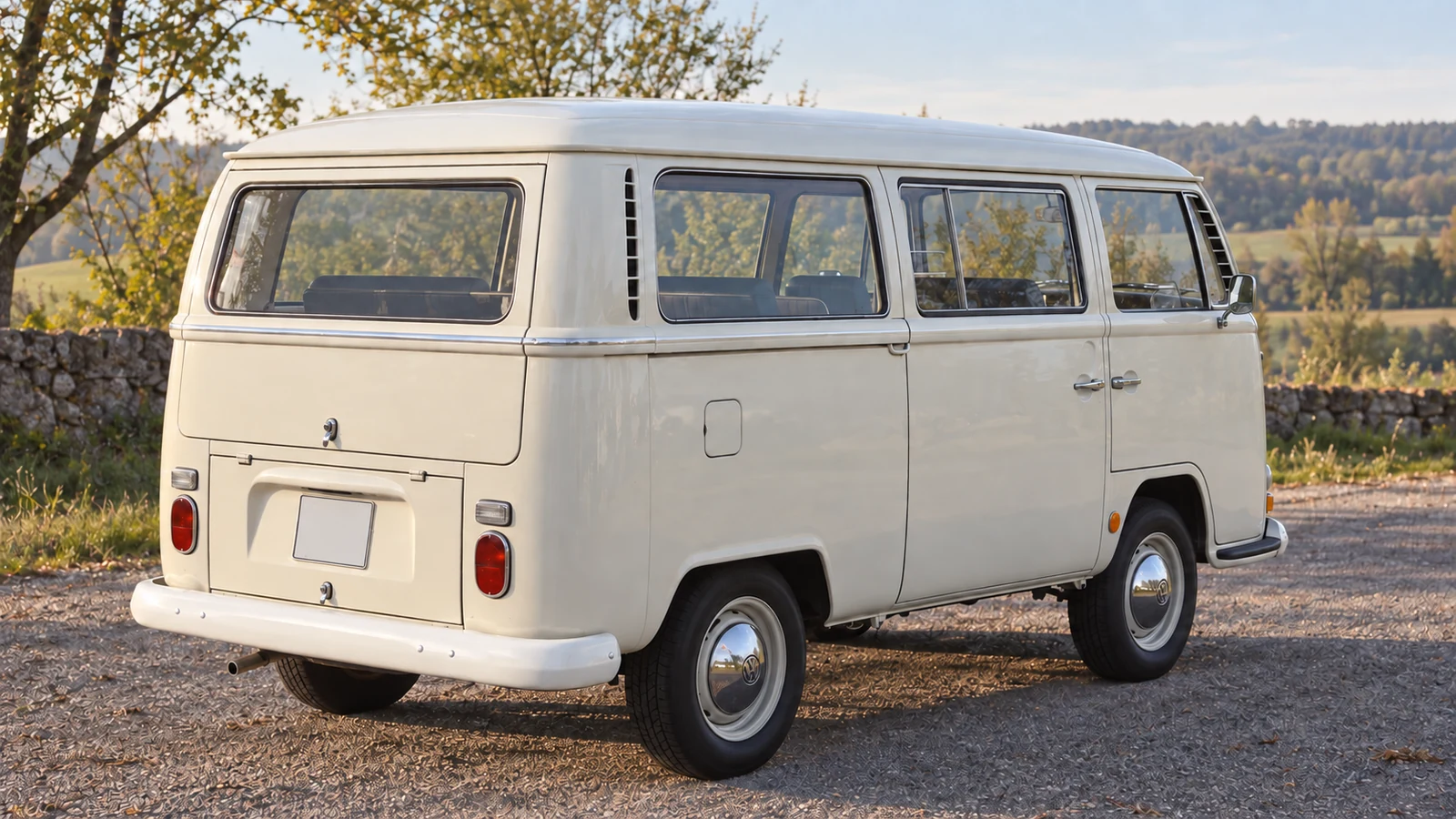 Volkswagen Transporter T2a 1968 года, вид сзади в три четверти