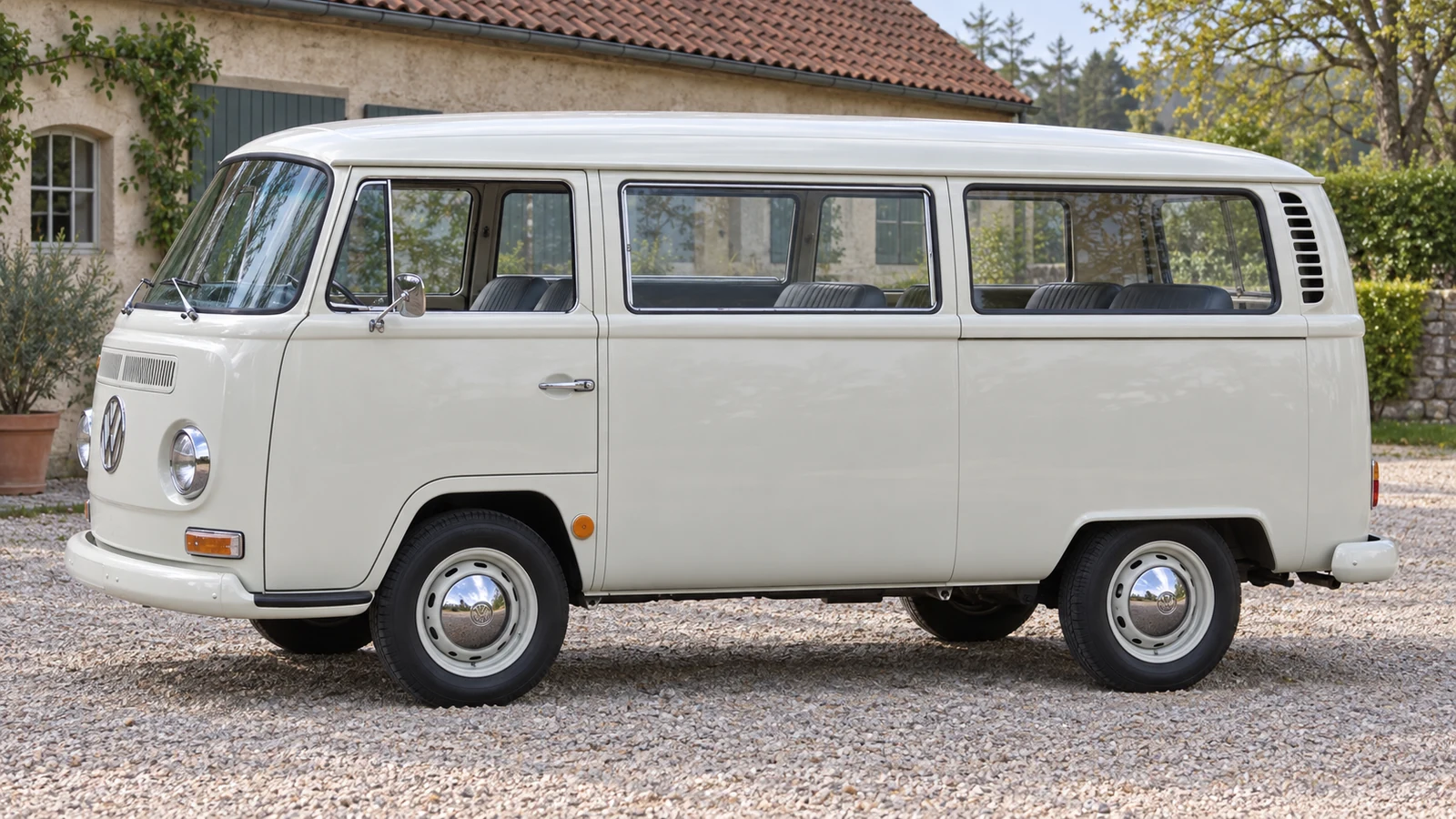 Volkswagen Transporter T2a 1968 года, боковой вид