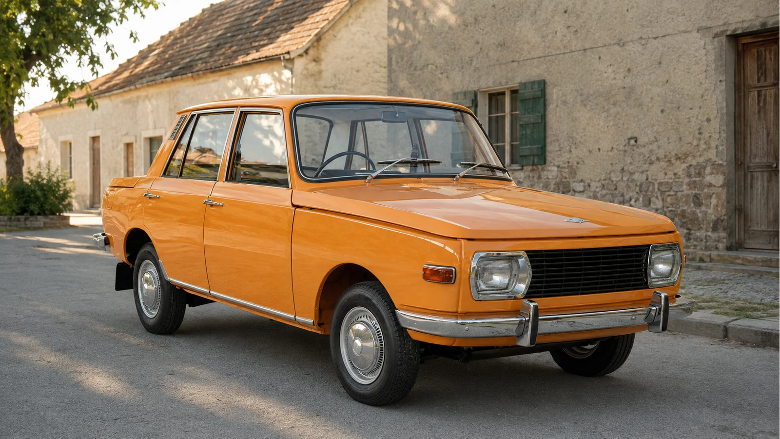 Wartburg 353, ранний кузов до 353W — вид спереди в три четверти