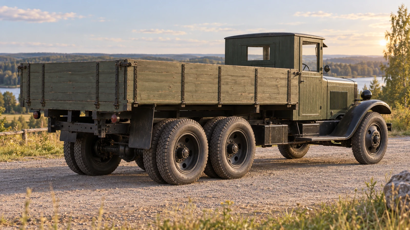 Бортовой ЯГ-10 начала 1930-х годов, вид сзади в три четверти