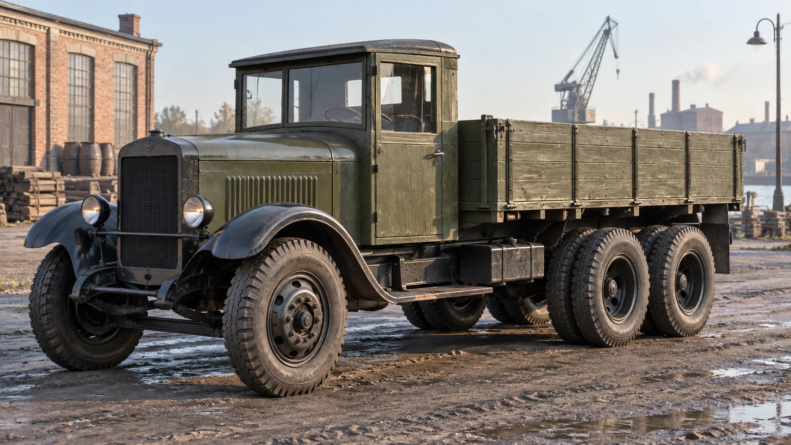 Бортовой ЯГ-10 начала 1930-х годов, вид спереди в три четверти