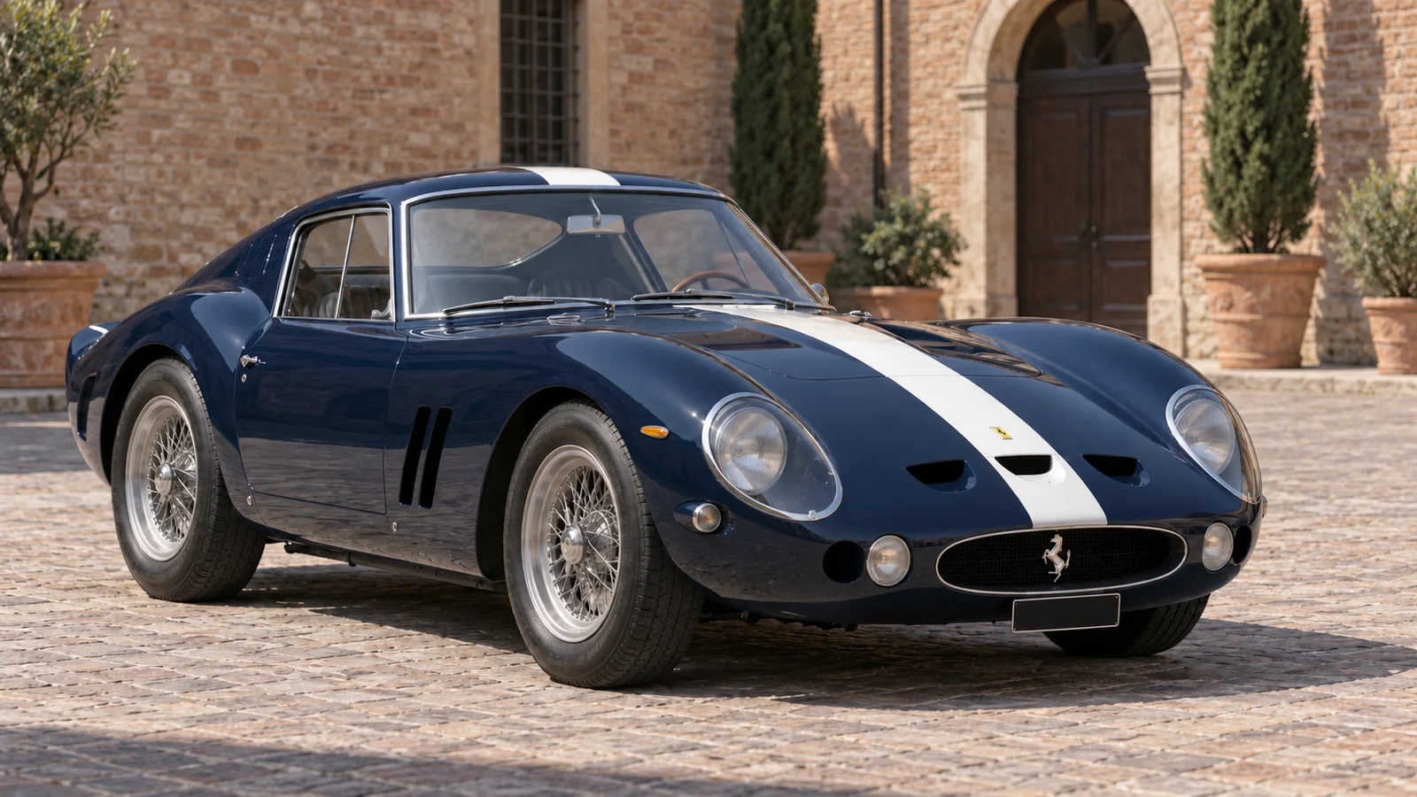 Ferrari 250 GTO с кузовом первой серии; изображение не привязано к конкретному шасси.