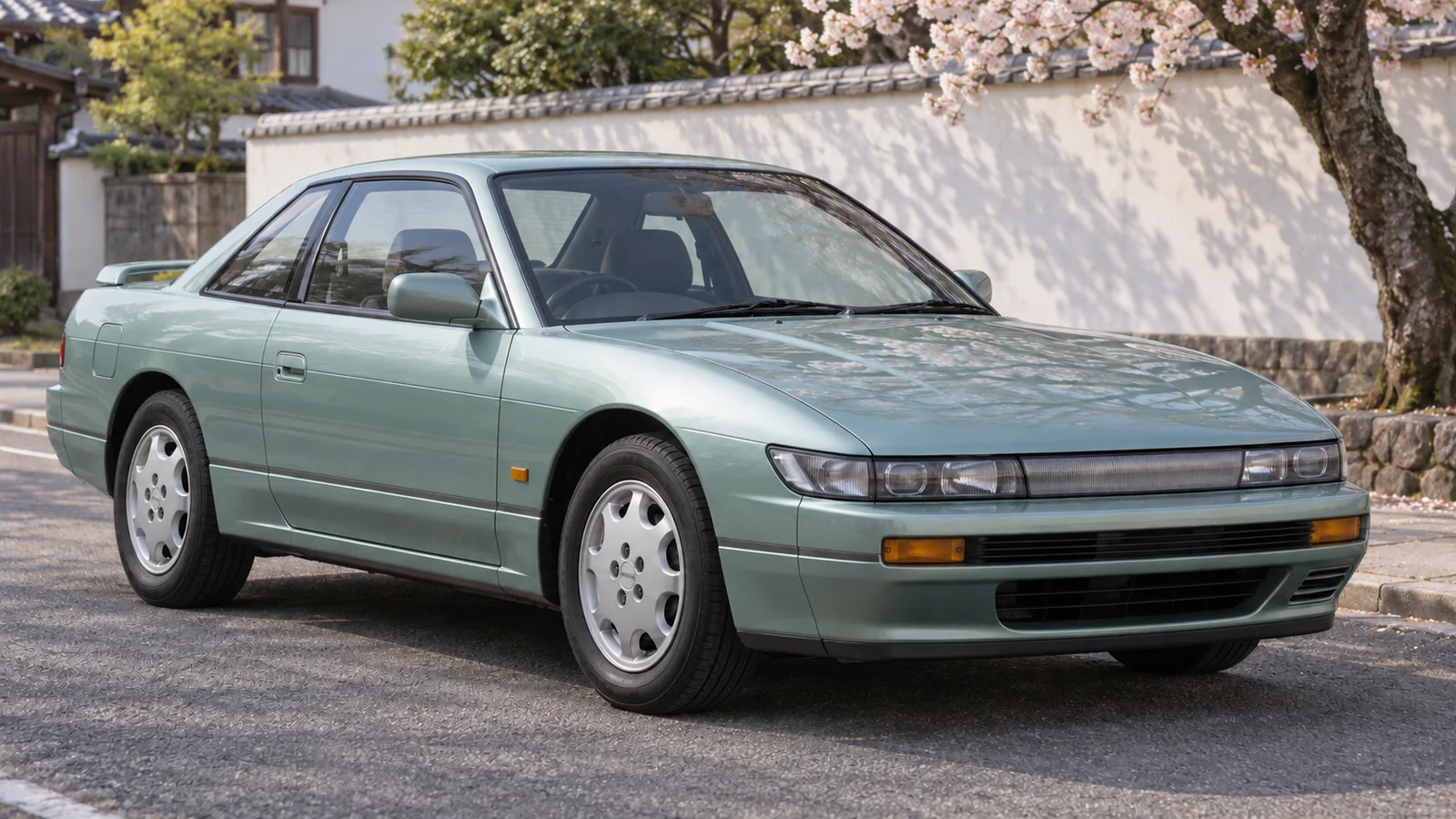Nissan Silvia S13: купе с отдельным багажником и неподвижными фарами.